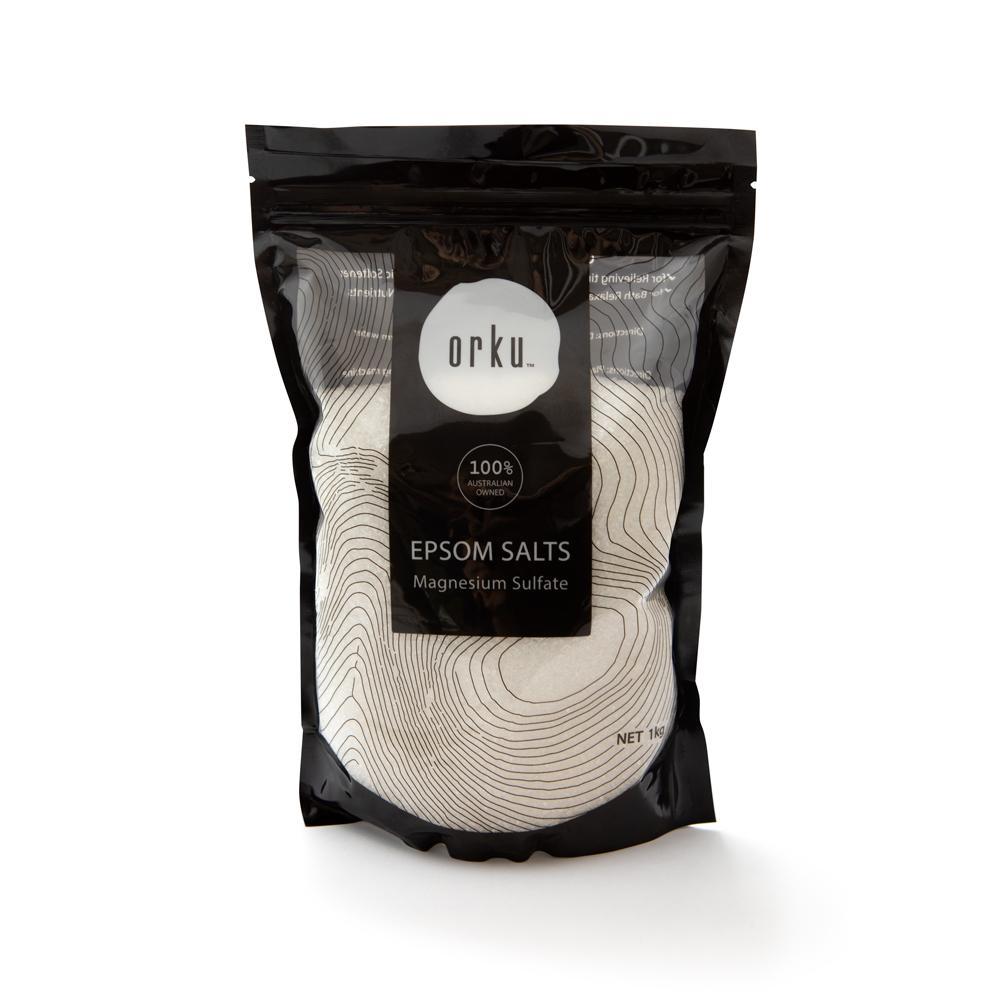 Orku 1Kg Epsom Salt - Magnesium Sulphate Bath Salts Skin Body