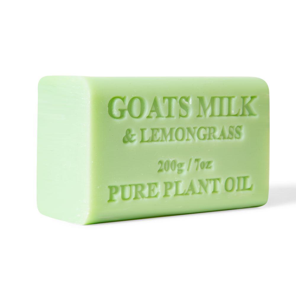 2x 200g Goats Milk Soap Bars Lemongrass Scent Pure Natural Australian