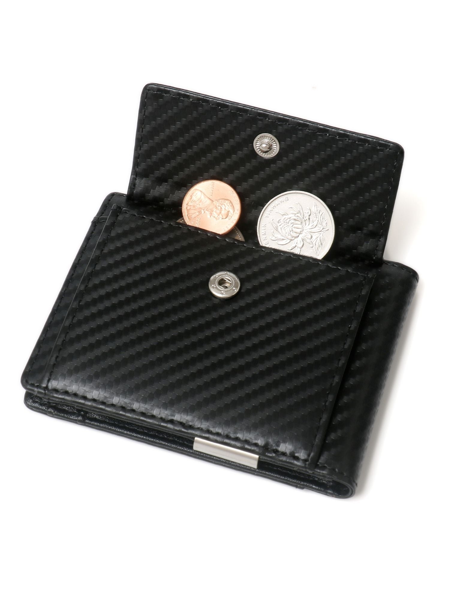 Yamba Vegan Slim Bifold Wallet – Money Clip & Coin Pocket