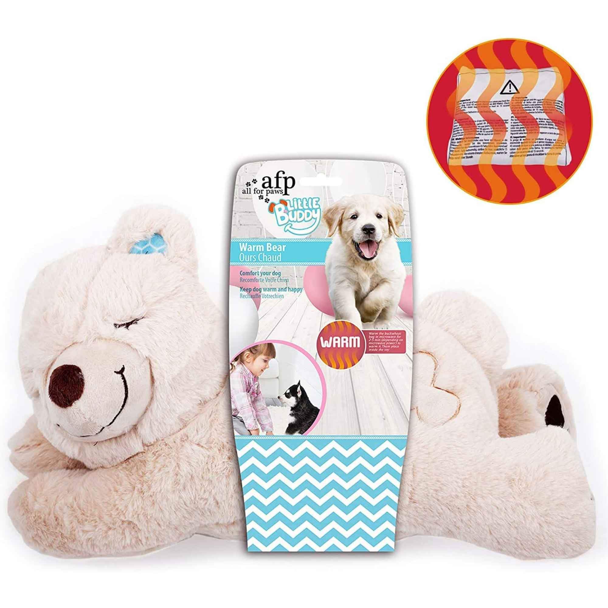 Puppy Warm Toy Bear Dog Heat Pack Comfort Plush Soft Toys Feeling