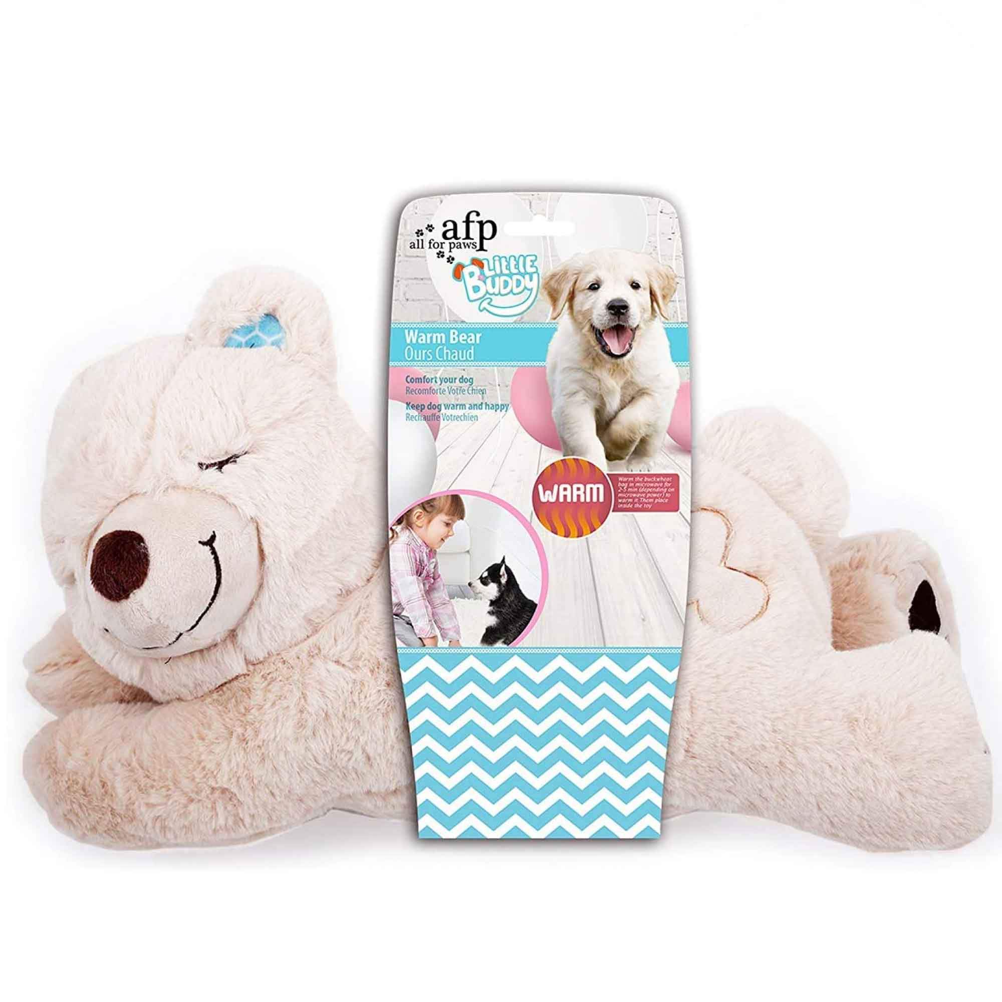 Puppy Warm Toy Bear Dog Heat Pack Comfort Plush Soft Toys Feeling