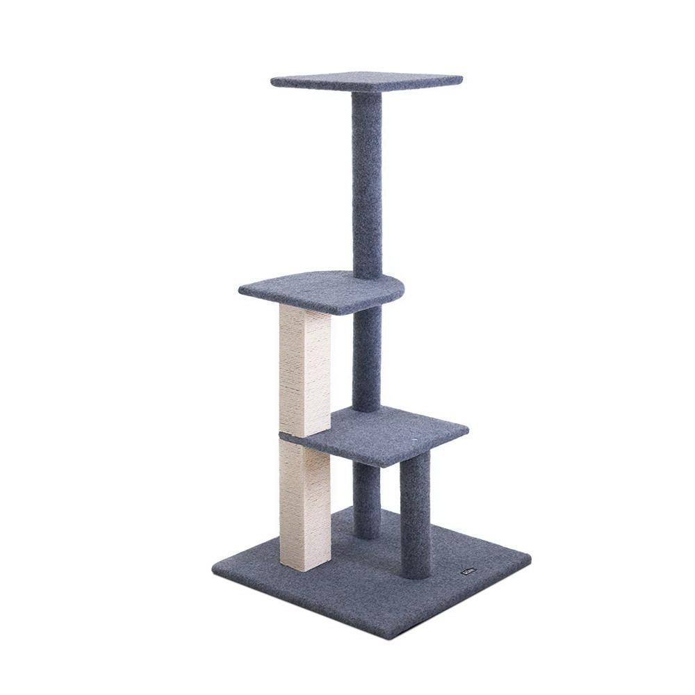 i.Pet Cat Tree 124cm Scratching Post Tower Scratcher Trees Wood Condo