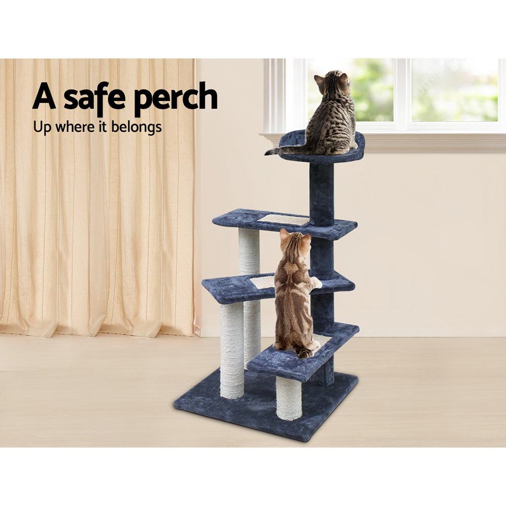 i.Pet Cat Tree 100cm Scratching Post Scratcher Tower Wood Condo House