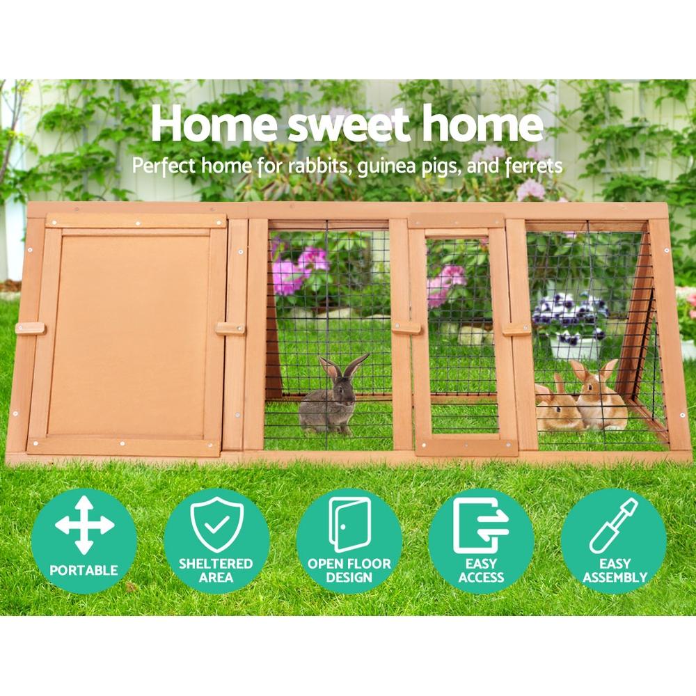 i.Pet Rabbit Hutch Chicken Coop 119cm x 51cm x 44cm Chicken Coop Large