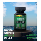 Sea Moss Black Seed Oil Ashwagandha Ginger Capsules – Energy, Stress, Immunity