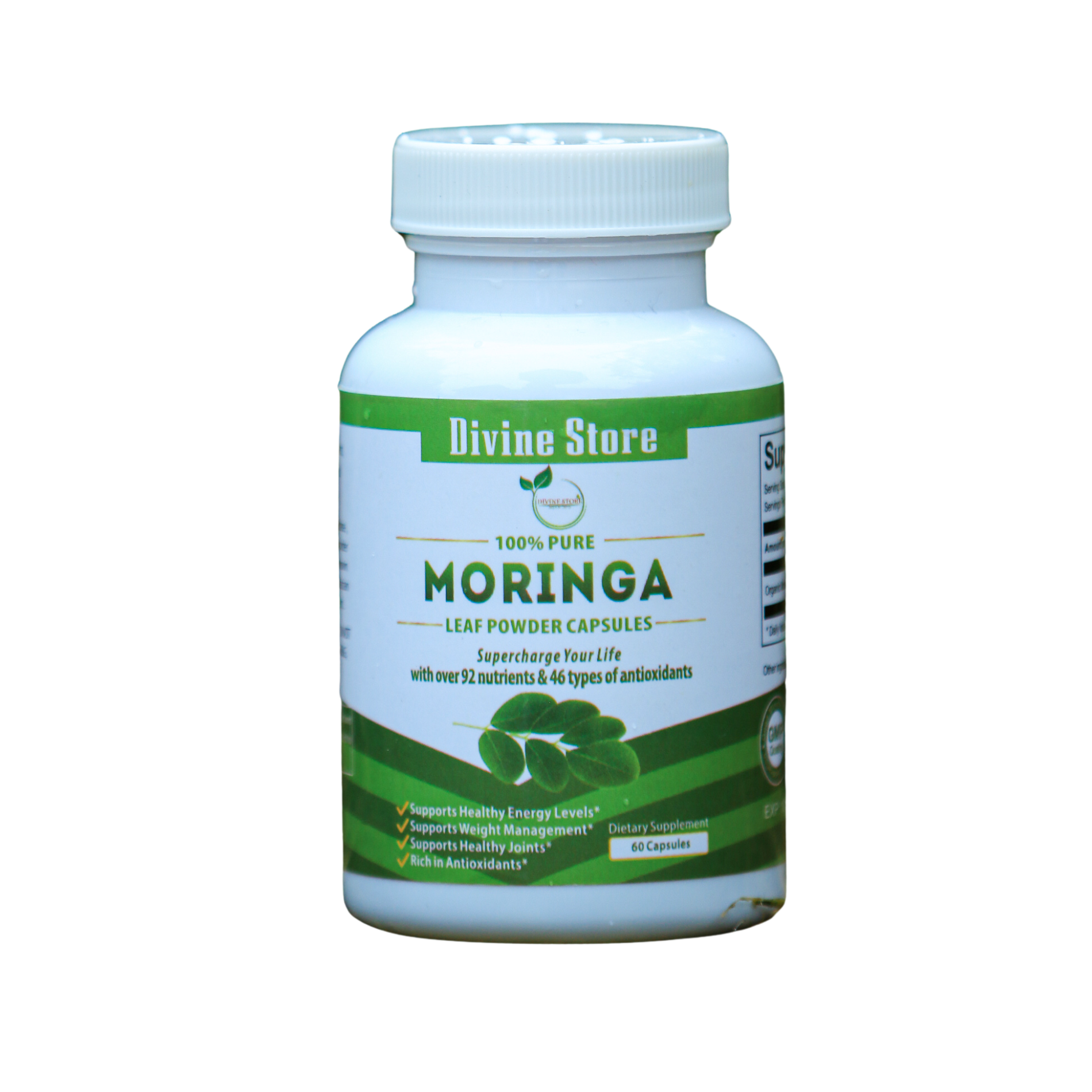 Moringa Leaf Powder 60 Caps | Energy, Detox, Immune & Health Support