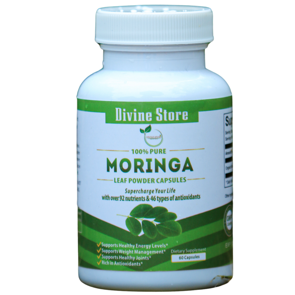Moringa Leaf Powder 60 Caps | Energy, Detox, Immune & Health Support