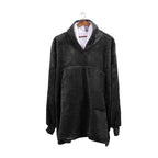 2 Pcs DreamZ Plush Fleece Sherpa Hoodie Sweatshirt Huggle Blanket