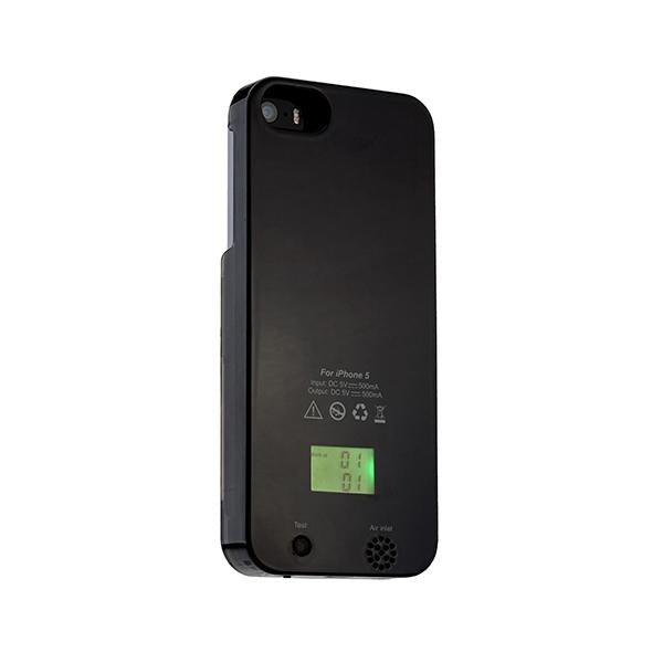 3 In 1 Iphone 5 Hard Cover 1800 Mah Powerbank And Digital Breath
