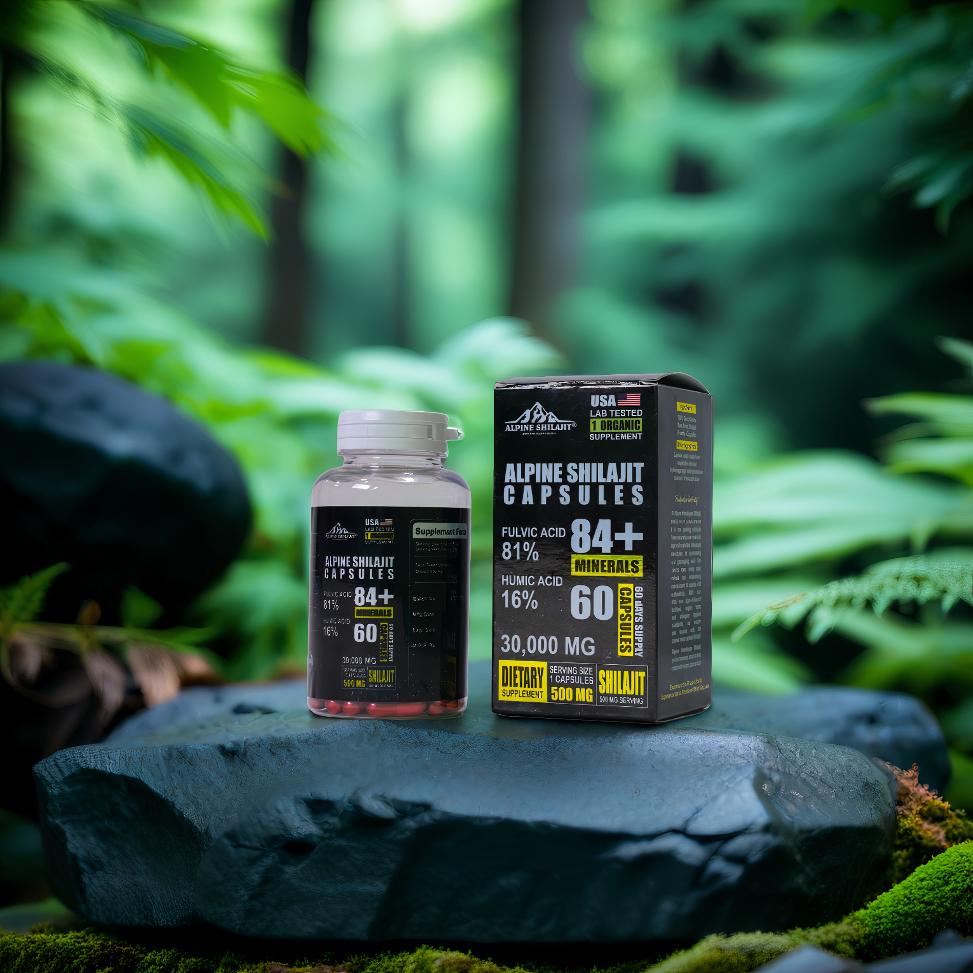 Alpine Himalayan Shilajit Gold 30ml Sun-Dried 85+ Minerals 70% Fulvic 16%