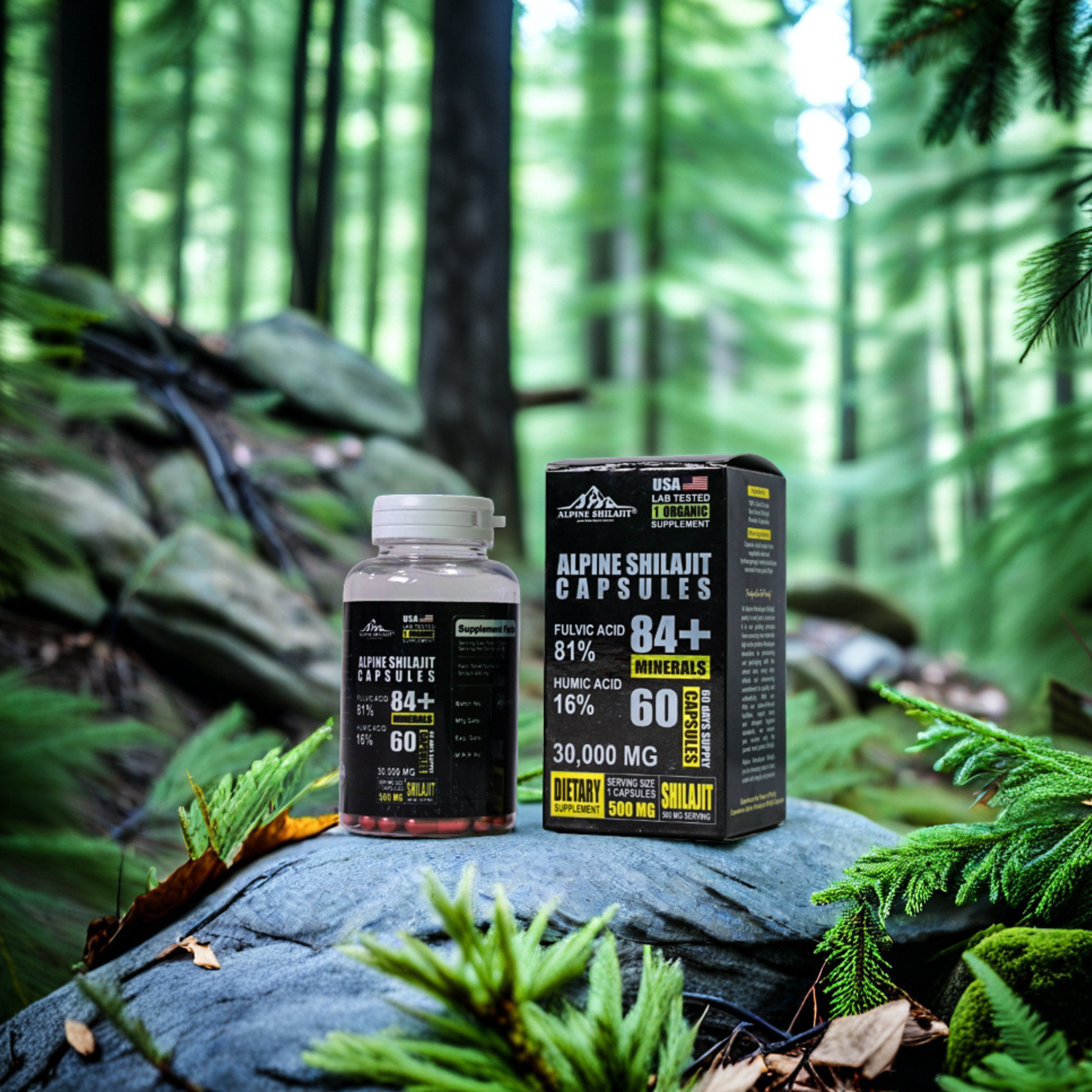 Alpine Himalayan Shilajit Gold 30ml Sun-Dried 85+ Minerals 70% Fulvic 16%