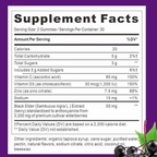 Elderberry Immune Gummies Vegan Vitamin C D3 Zinc 60 Pack Daily Health Support