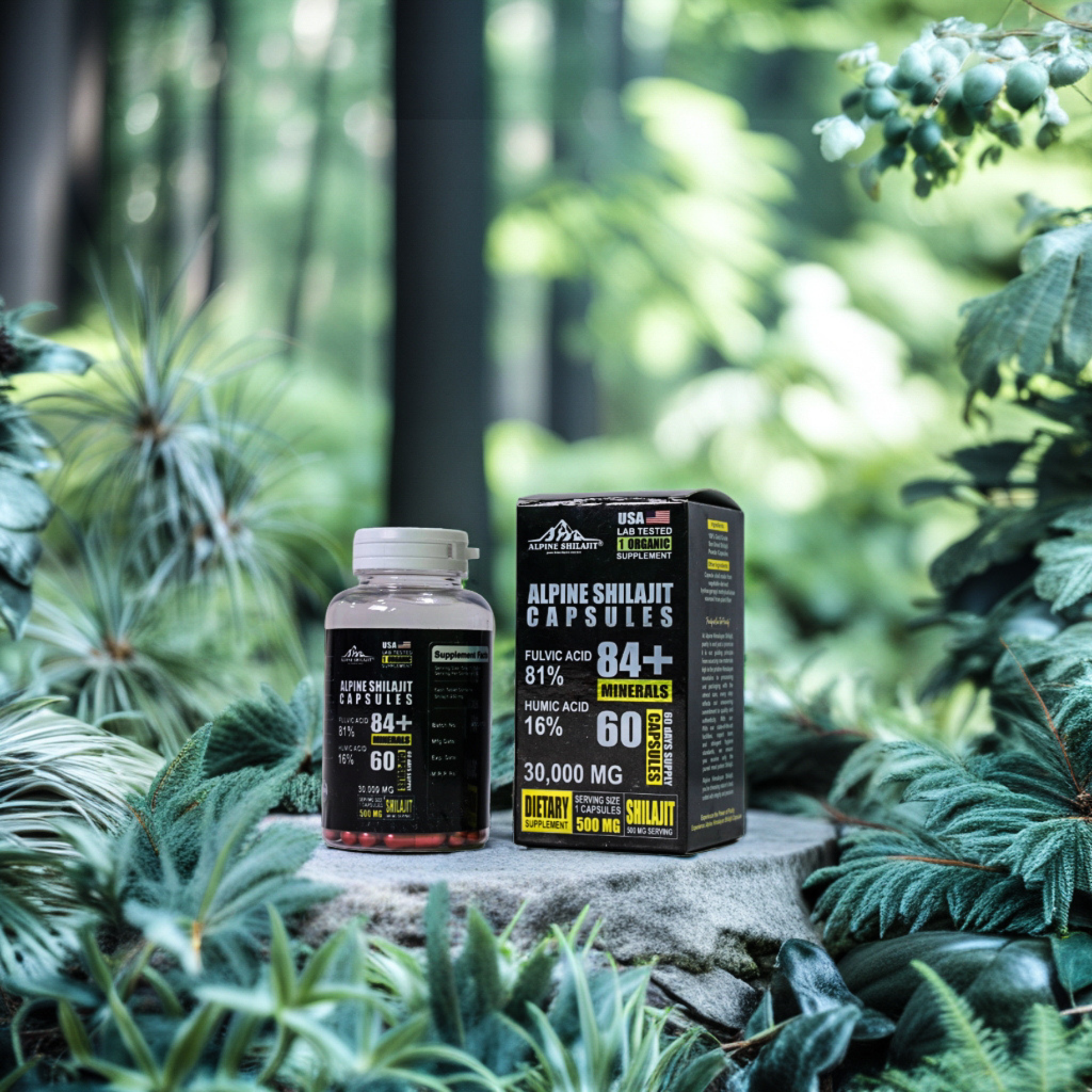Alpine Himalayan Shilajit Gold 30ml Sun-Dried 85+ Minerals 70% Fulvic 16%