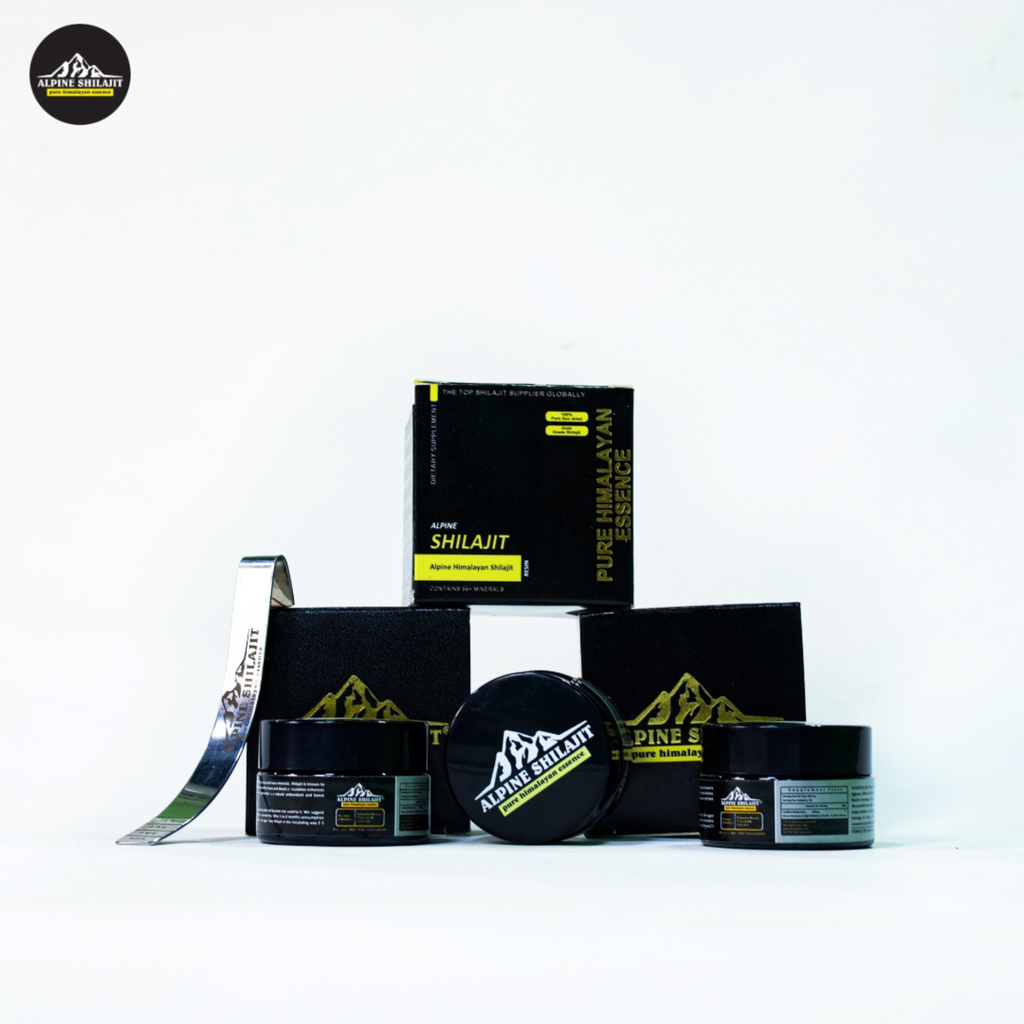 Alpine Himalayan Shilajit Gold 30g Sun-Dried 85+ Minerals 70% Fulvic 16% Humic
