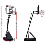 Everfit Pro Portable Basketball Stand System Ring Hoop Net Height