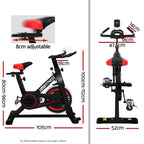 Everfit Spin Exercise Bike Cycling Fitness Commercial Home Workout Gym