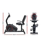 Everfit Magnetic Recumbent Exercise Bike Fitness Trainer Home Gym