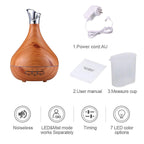 Essential Oil Aroma Diffuser Tulip Light Wood  -Ultrasonic Mist