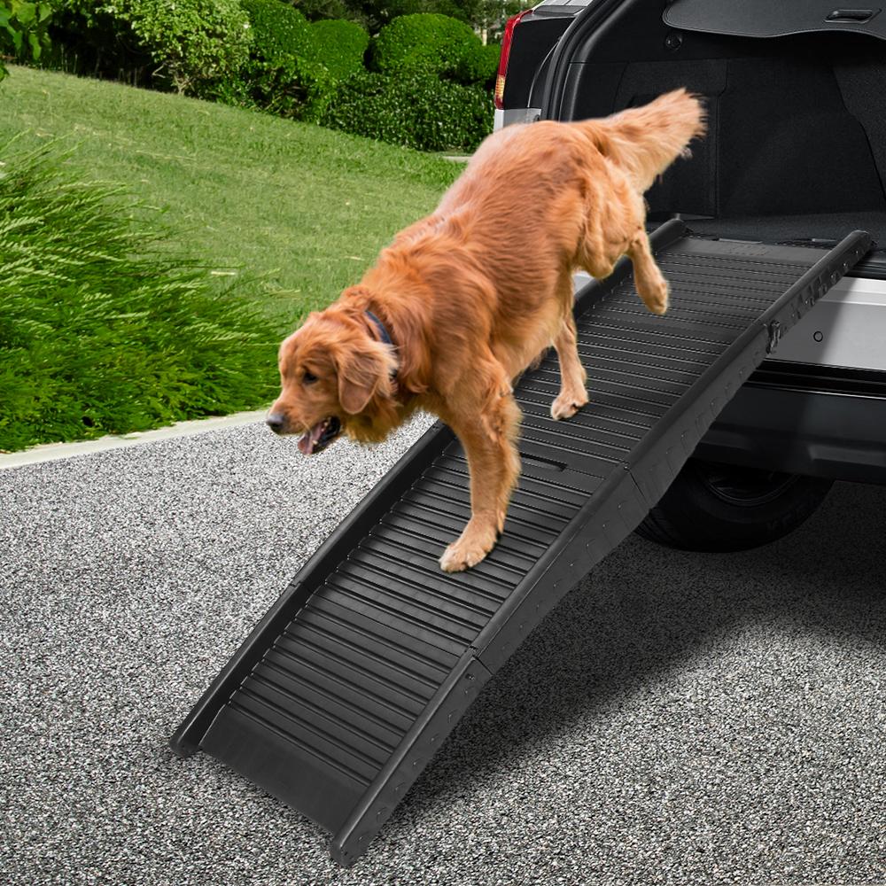 i.Pet Dog Ramp Pet Stairs Steps For Car SUV Ladder Travel Foldable