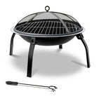 Fire Pit BBQ Charcoal Smoker Portable Outdoor Camping Pits Patio