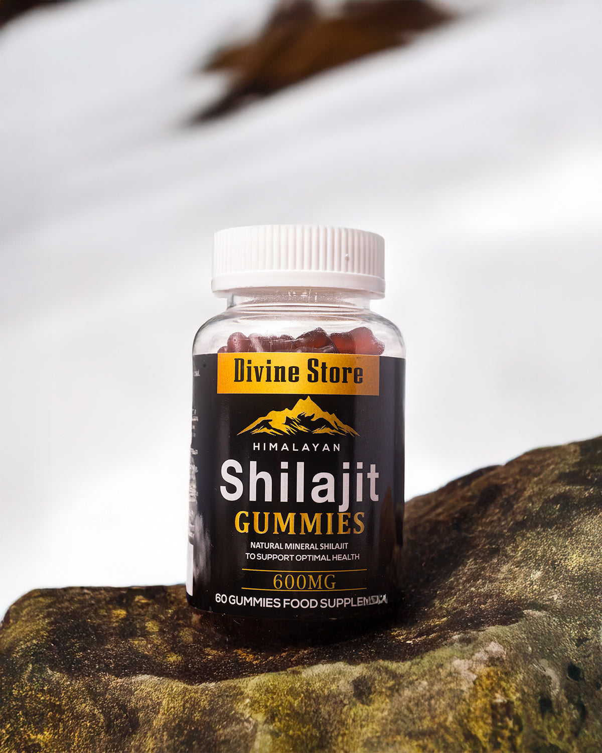 Pure Himalayan Shilajit Gummies Natural Energy Focus Immune Support 60 Vegan Pac