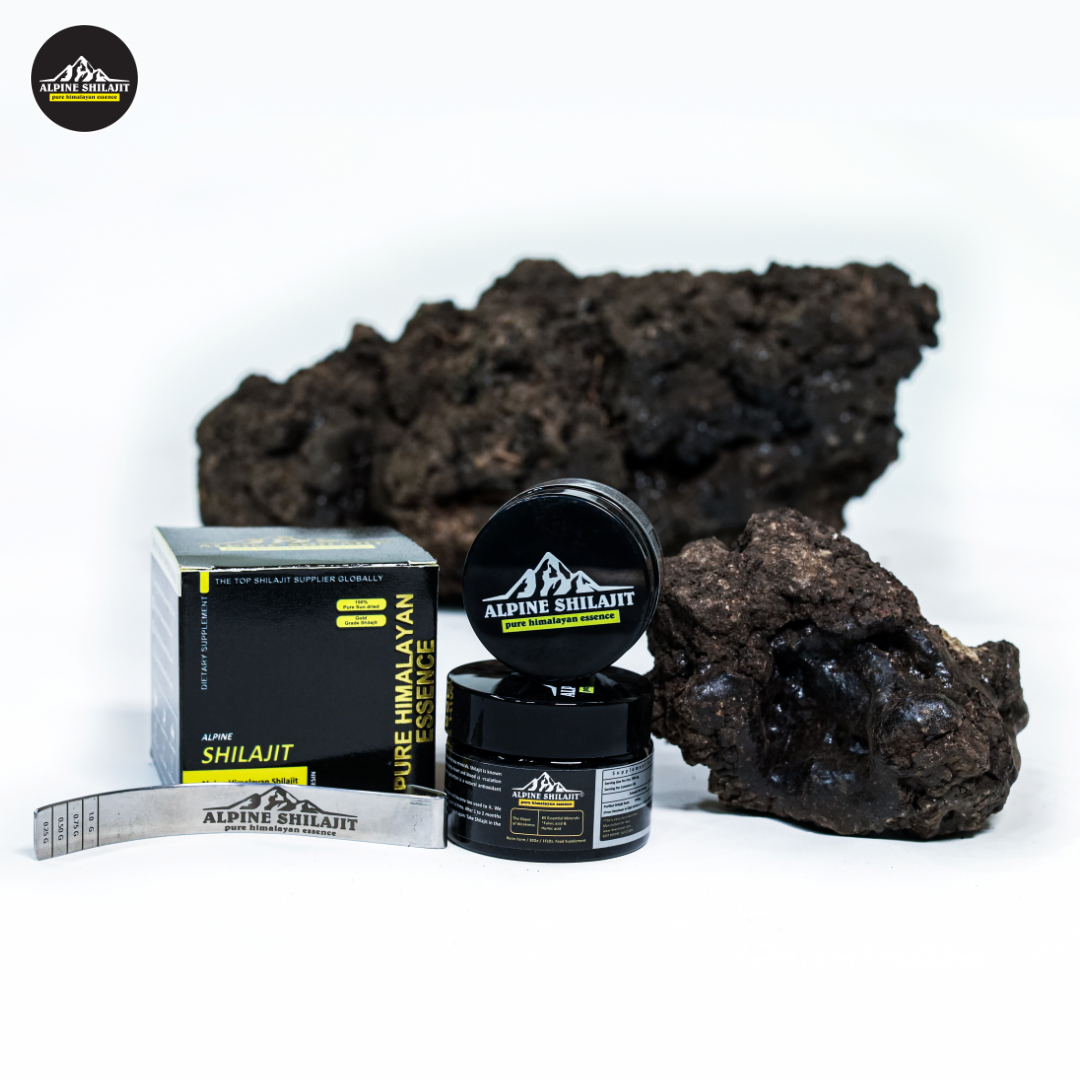 Alpine Himalayan Shilajit Gold 30g Sun-Dried 85+ Minerals 70% Fulvic 16% Humic