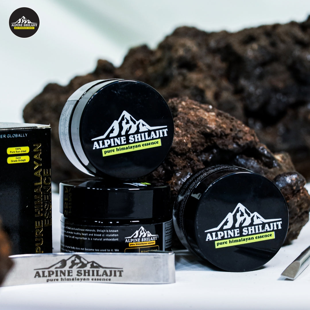 Alpine Himalayan Shilajit Gold 30g Sun-Dried 85+ Minerals 70% Fulvic 16% Humic