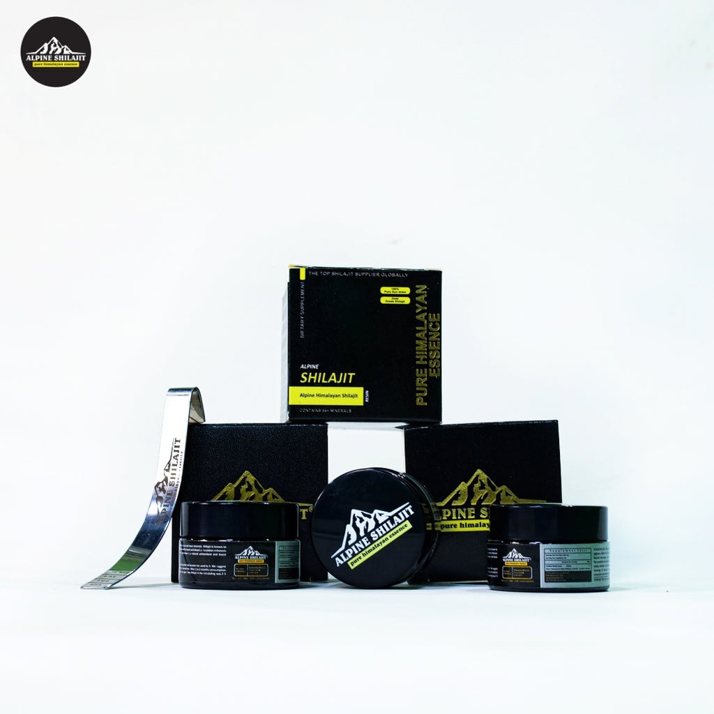 Alpine Himalayan Shilajit Gold 30g Sun-Dried 85+ Minerals 70% Fulvic 16% Humic