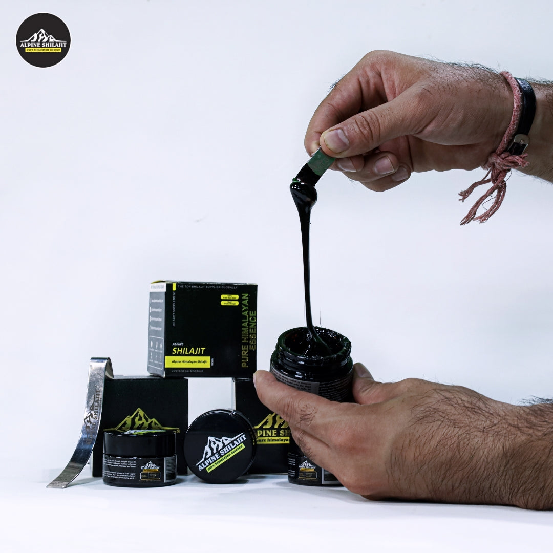 Alpine Himalayan Shilajit Gold 30g Sun-Dried 85+ Minerals 70% Fulvic 16% Humic