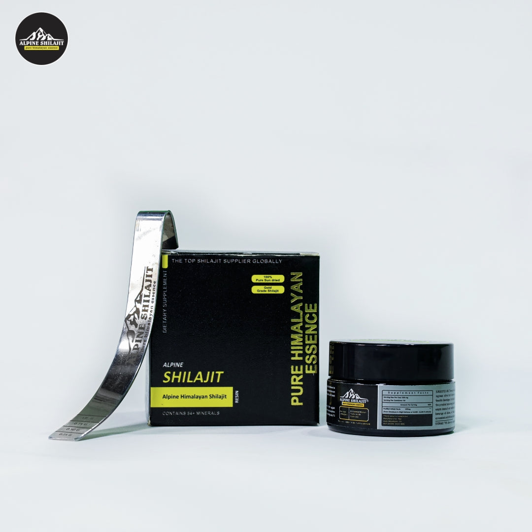 Alpine Himalayan Shilajit Gold 30g Sun-Dried 85+ Minerals 70% Fulvic 16% Humic