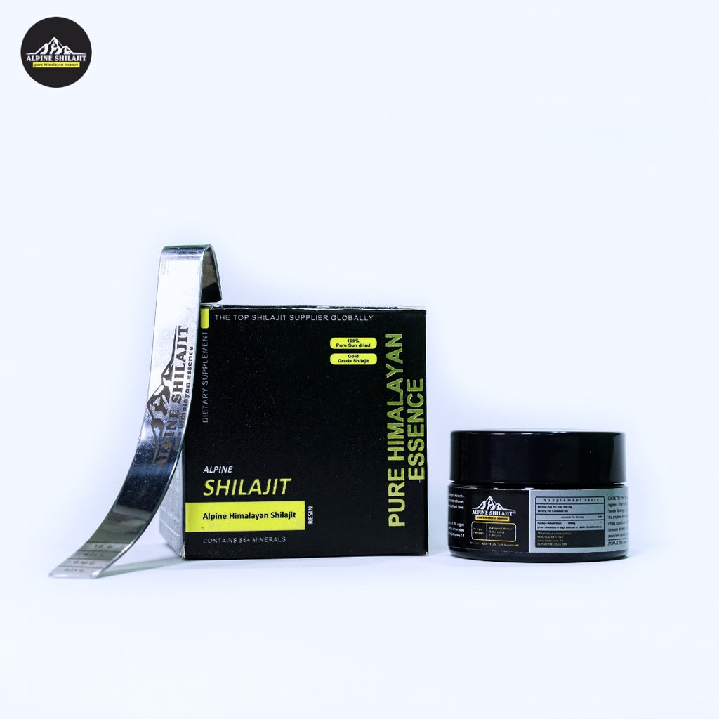Alpine Himalayan Shilajit Gold 30g Sun-Dried 85+ Minerals 70% Fulvic 16% Humic