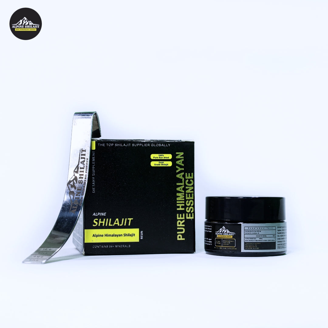 Alpine Himalayan Shilajit Gold 30g Sun-Dried 85+ Minerals 70% Fulvic 16% Humic