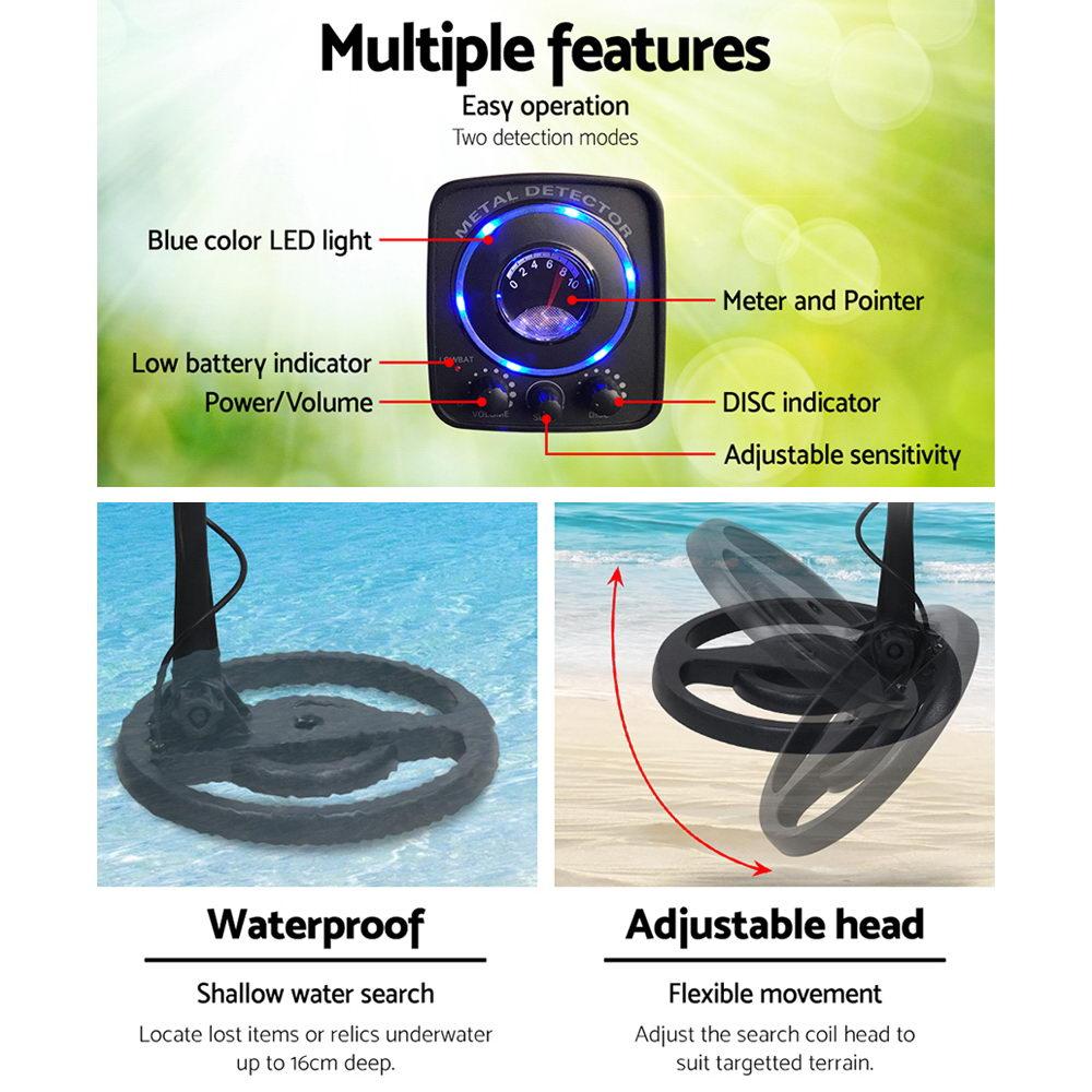 Metal Detector 160MM Deep Sensitive Waterproof Treasure Hunter Gold