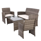 Gardeon Garden Furniture Outdoor Lounge Setting Wicker Sofa Set