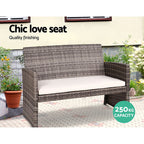 Gardeon Garden Furniture Outdoor Lounge Setting Wicker Sofa Set