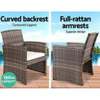 Gardeon Garden Furniture Outdoor Lounge Setting Wicker Sofa Set