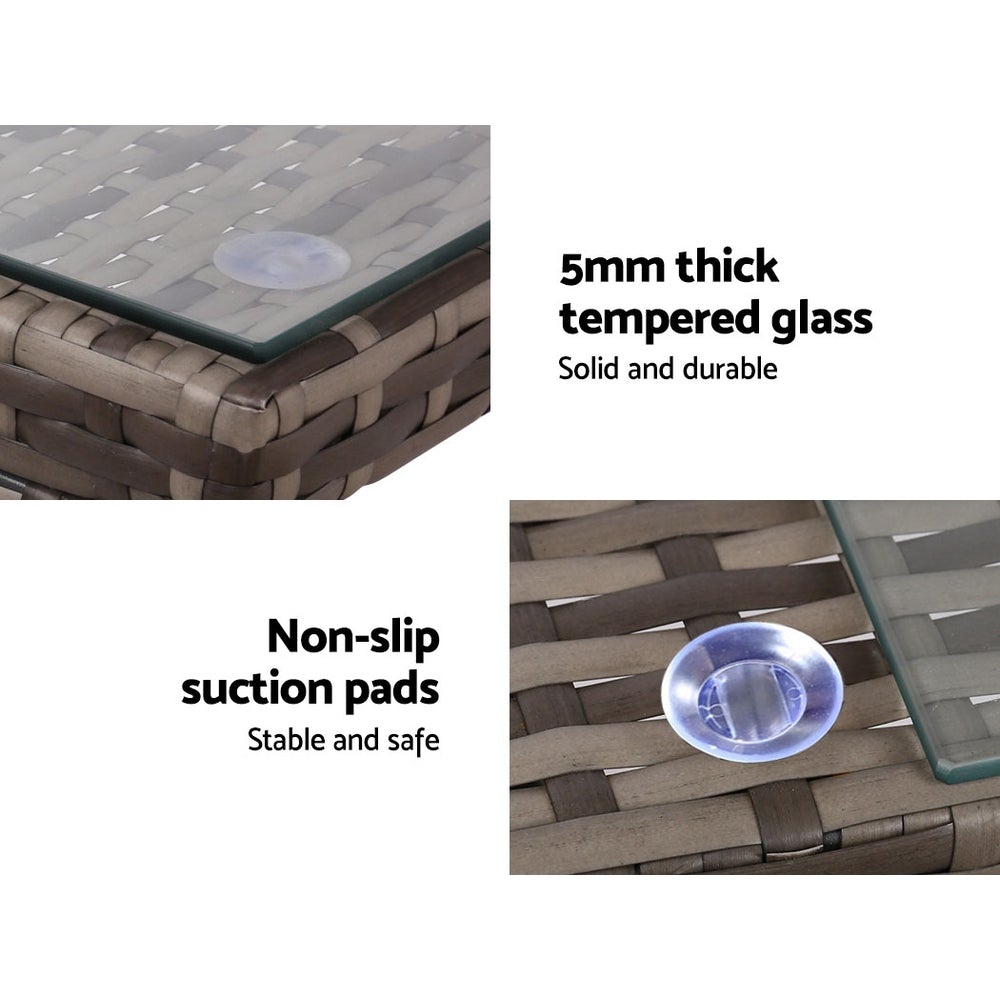 Gardeon Garden Furniture Outdoor Lounge Setting Wicker Sofa Set