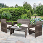 Gardeon Garden Furniture Outdoor Lounge Setting Wicker Sofa Set