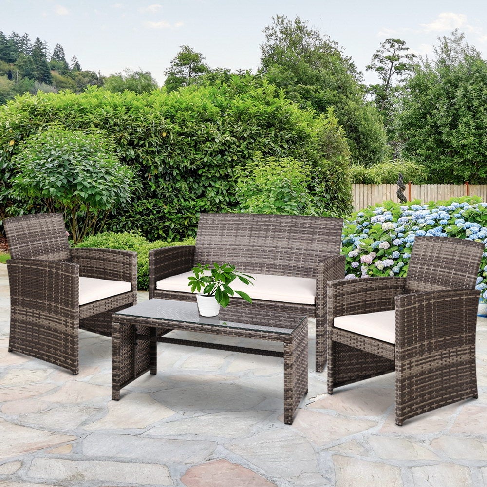 Gardeon Garden Furniture Outdoor Lounge Setting Wicker Sofa Set