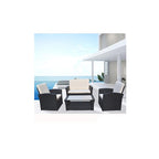 Outdoor 4 Piece Sofa Lounge Set Wicker Rattan Garden