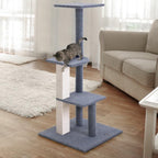 i.Pet Cat Tree 124cm Scratching Post Tower Scratcher Trees Wood Condo
