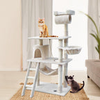 i.Pet Cat Tree 141cm Tower Scratching Post Scratcher Condo Wood House
