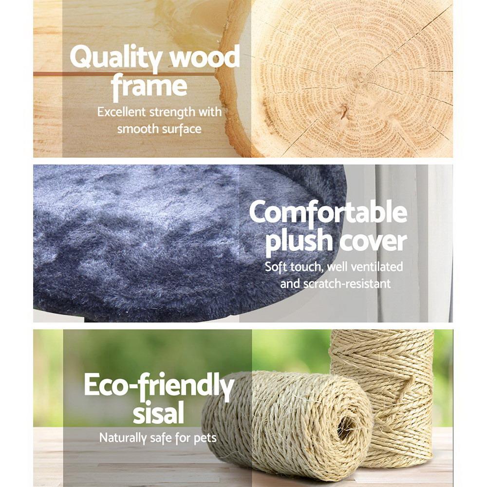 i.Pet Cat Tree 100cm Scratching Post Scratcher Tower Wood Condo House