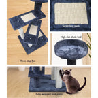 i.Pet Cat Tree 100cm Scratching Post Scratcher Tower Wood Condo House