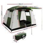 Weisshorn Instant Up Camping Tent 6 Person Pop up Tents Family Hiking