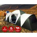 Weisshorn Family Camping Tent 12 Person Hiking Beach Tents (3 Rooms)