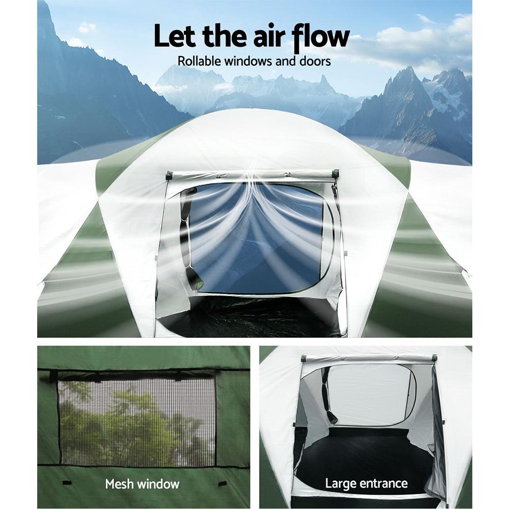 Weisshorn Family Camping Tent 12 Person Hiking Beach Tents (3 Rooms)