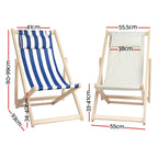 Gardeon Outdoor Furniture Sun Lounge Beach Chairs Deck Chair Folding