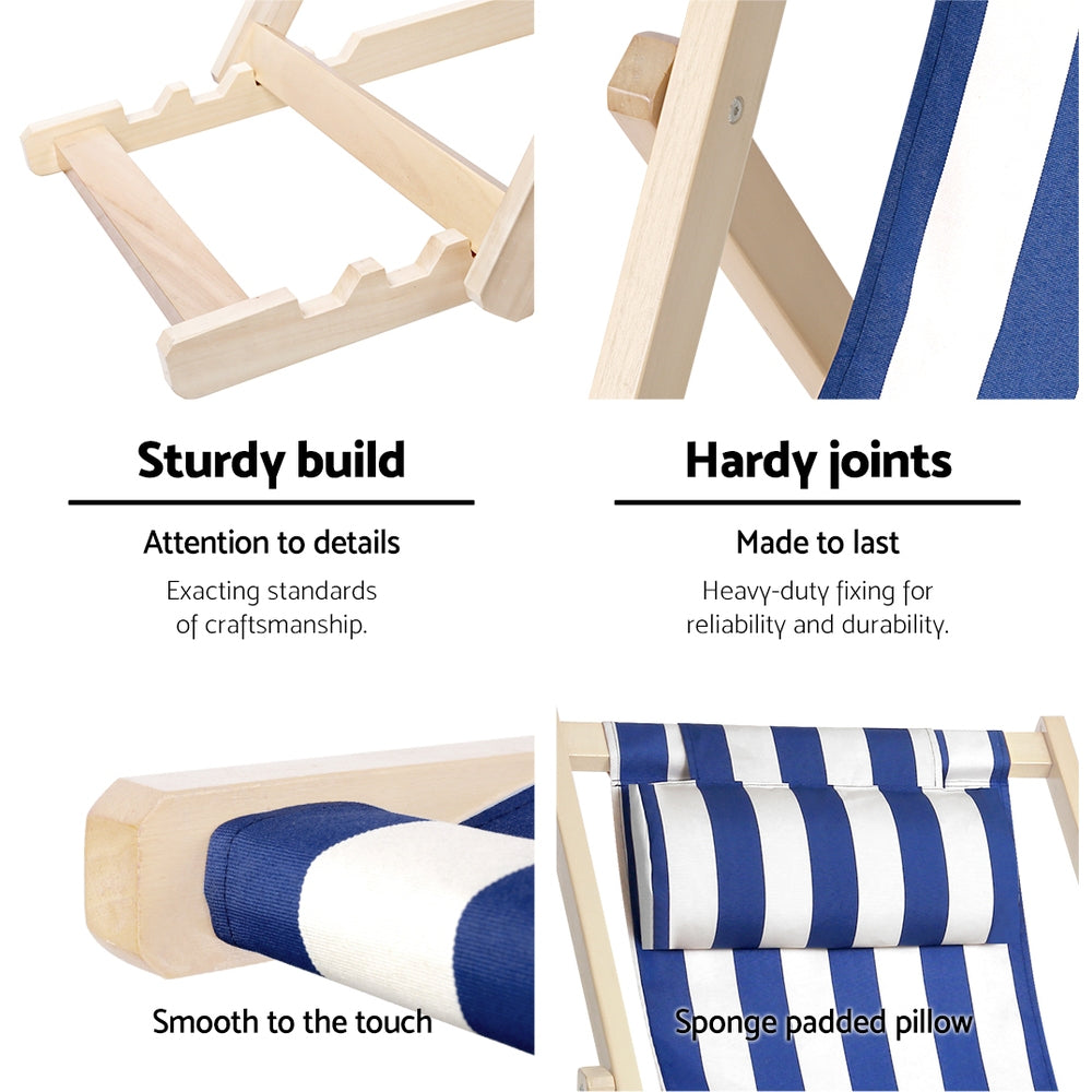 Gardeon Outdoor Furniture Sun Lounge Beach Chairs Deck Chair Folding