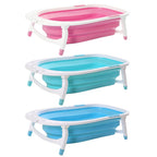 Baby Bath Tub Infant Toddlers Foldable Bathtub Folding Safety Bathing